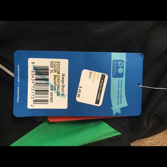 NWT Brooks Men’s XL Sherpa Shorts III - Picture 6 of 6